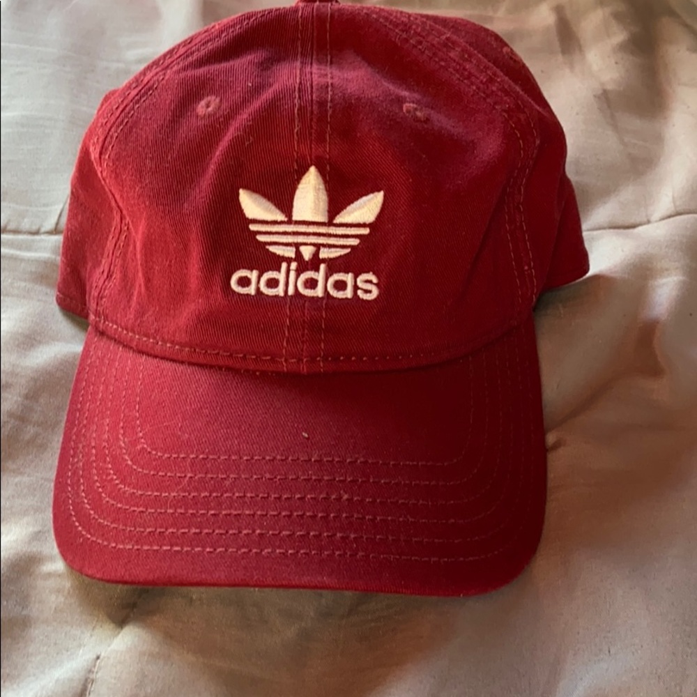 Adidas Burgundy Hat.